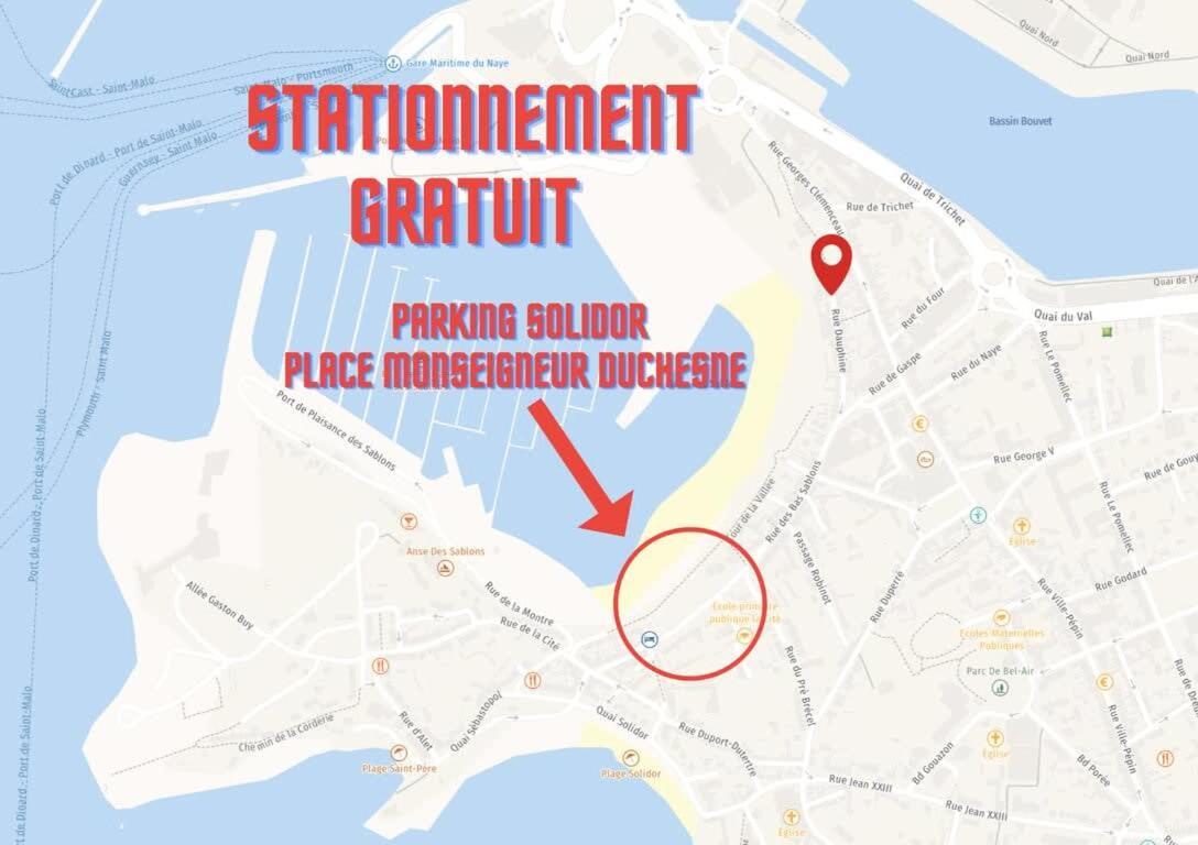 L'Annexe - Plage 50 M Et Remparts A 500 M Saint-Malo Eksteriør bilde